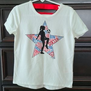 * Gently Used Girls Size 5 Justice Tee -- Cute Back